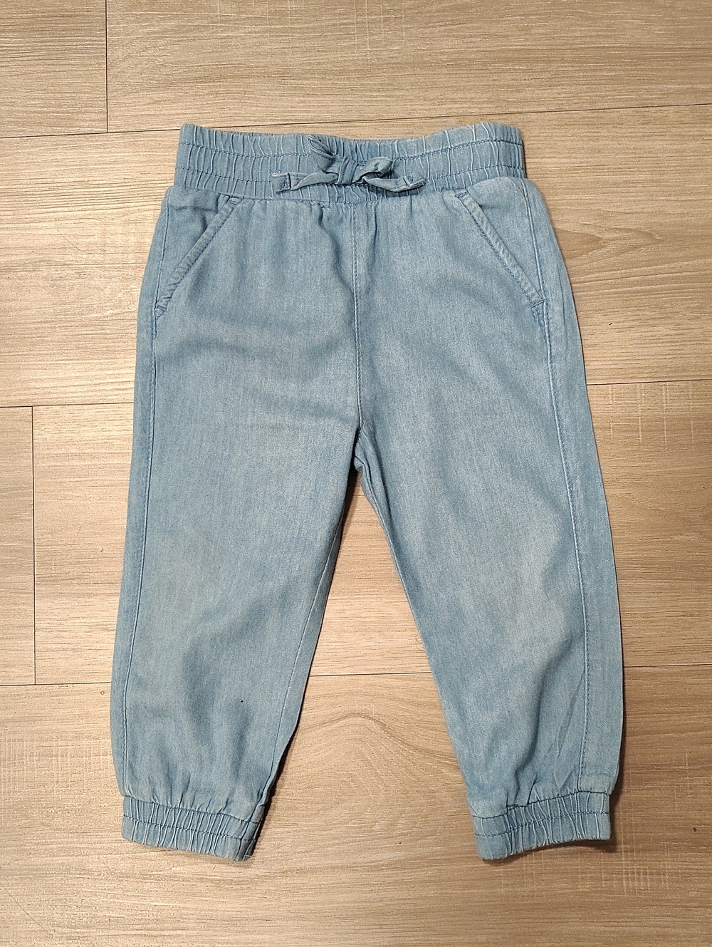 Girls  Blue Pull-On Jogger Jeans 18M